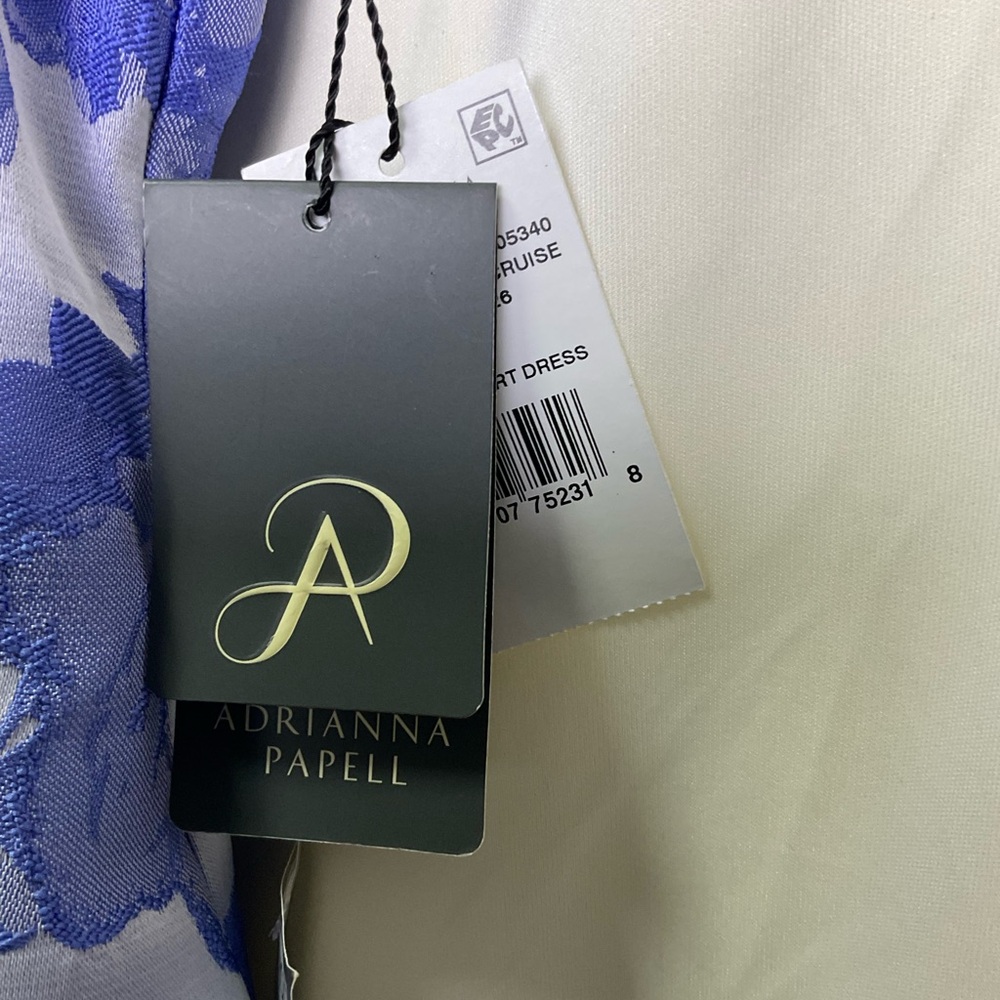 Adrianna Papell Blue Floral Midi Dress - Picture 2 of 9